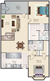 B1 | 1,011 SQ FT | 2 BED / 2 BATH B1 | 1,011 SQ FT | 2 BED / 2 BATH